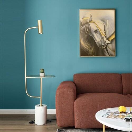 Postmodern designer creative model room marble floor lamp American living room lobby bedroom decoration floor lamp