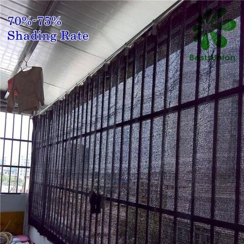 Windows Sun Shade Net Black Movable Curtain Sun Shelter Balcony Anti-UV DIY Shading Net Various Size