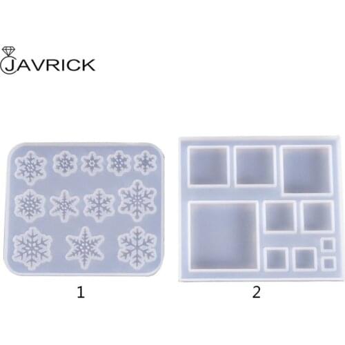 Silicone Molds Snowflake Square Jewelry Mold DIY Jewellery Making Accessories UV Resin Tool