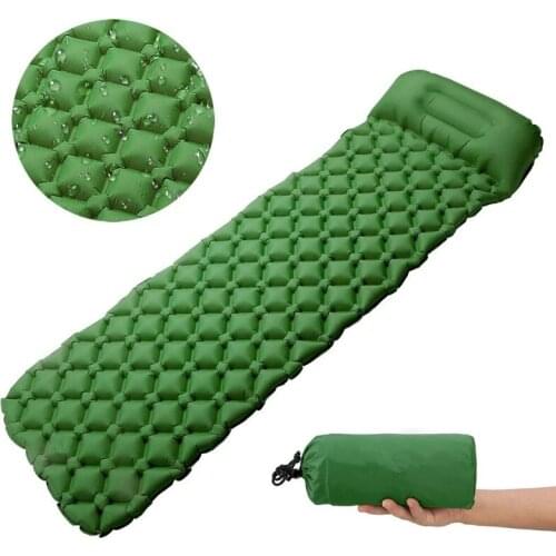 Camping Air matt mat Ultralight Inflatable mattress in tent Portable trekking Folding bed hiking Travel sleeping pad