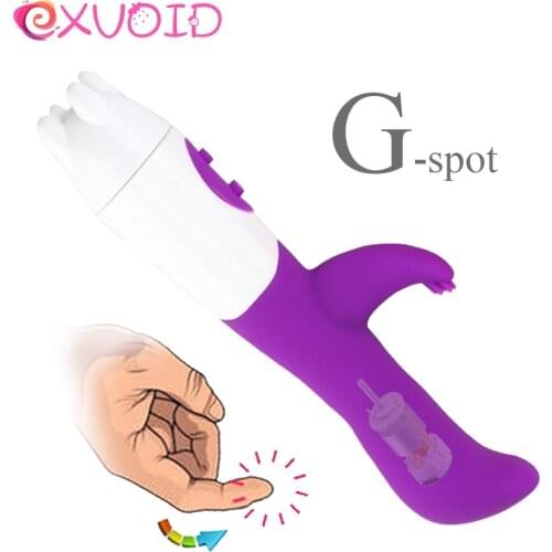 EXVOID Finger Vibrator G-spot Massager Clitoris Stimulate Sex Toys for Women Orgasm Rabbit Vibrators for Woman Adult Products