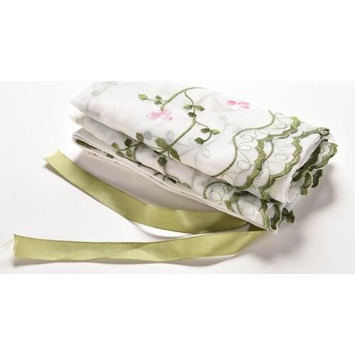 1Pcs Garden Balcony Bedroom Curtain Embroidered Curtains Products Jacquard Floral Vine Rome Curtain Window