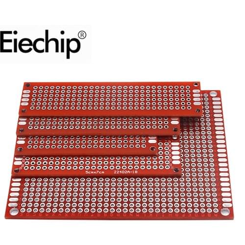 2x8 3x7 4x6 5x7 7x9cm double side prototype pcb board Universal Printed circuit board pcb prototype layout boards New Breadboard