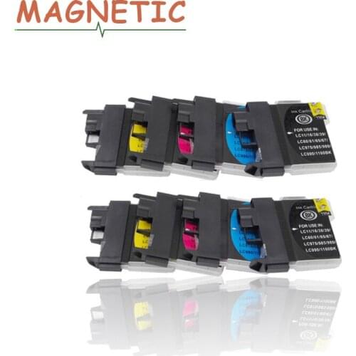 8pcs Ink Inkjet Cartridges LC11 16 38 LC 11 16 38 Ink Cartridge for Brother DCP-385C DCP-390CN DCP-395CN DCP-535CN printer ink