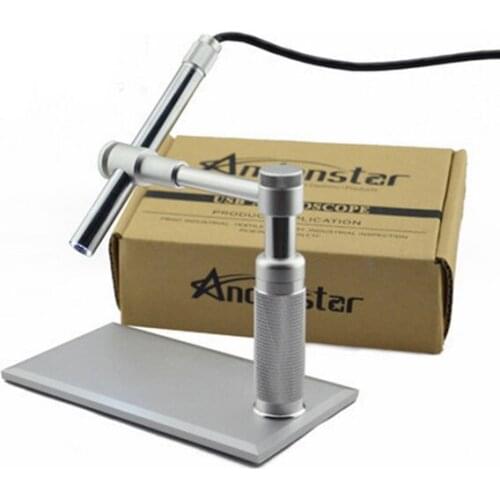 Andonstar 500X 8LED HD Real 2MP USB Digital Microscope Magnifier Metal Stand Base Pen Endoscope