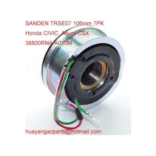 Auto parts ac compressor clutch for Honda CIVIC Acura CSX 38800RNA A010M sd 3410 SD TRSE07 106mm 7PK