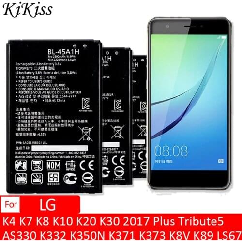 BL-46ZH Battery For LG K4 K7 K8 K10 K20 K30 2017 Plus Tribute 5 AS330 K332 K350N K371 K373 K8V K89 LS675 M1 M1V MS330 US375 X21