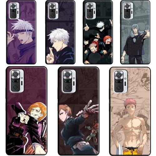 Nobara Sukuna Itadori Jujutsu Kaisen Phone Case For Xiaomi Redmi Note 10 8 9 Pro Note 8T 9S Coque For Redmi 9C 9T K40 7A 8A 9A