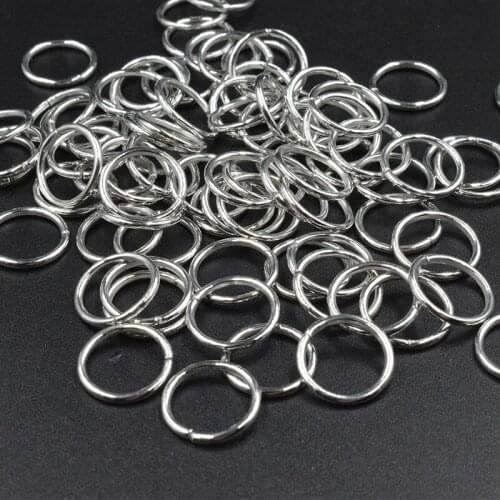 FLTMRH 50pcs 6mmx0.9mm Metal Ironelry Findings Vintage Open Jump Rings Split Ring for DIY Fashion Neckl ace Bracelet Chains C