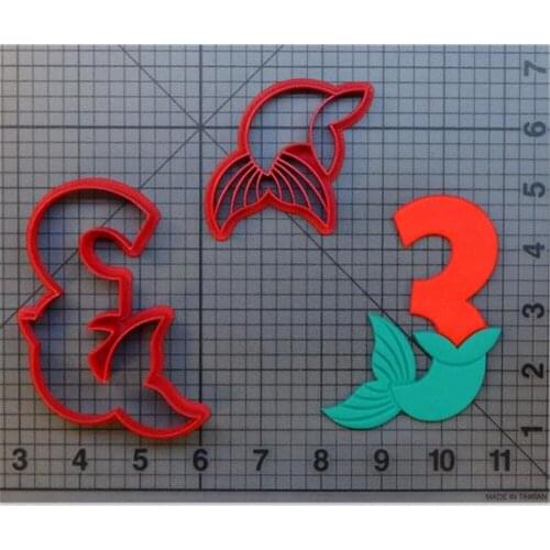 Cookie Moulds Cookie Cutter Pastry Mold Patisserie Christmas Pastry Mold Cake Decorating Tools Kitchenware Mermaid Number 3