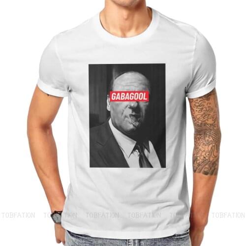 Gabagool Hipster TShirts The Sopranos American Crime Drama TV Series Male Style Pure Cotton Tops T Shirt Round Neck Big Size