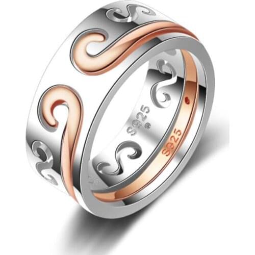 Best Sale Women Fashion Finger Rings For Women 925 Sterling Silver Hot Wedding Jewelry Accessory Statement Rings