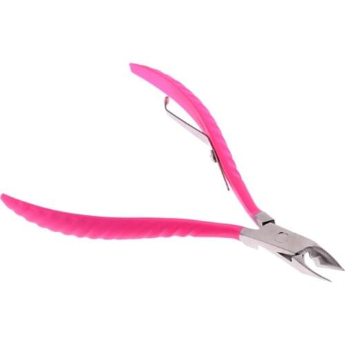 Beauty Nail Cuticle Remover Nipper Cutter Manicure Scissors Tool Red