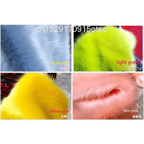 Quality pile 3cm faux fur fabric imitation fox fur clothing collar fur Carpet Decoration Materials,160cmX45cm(half yard)/pcs
