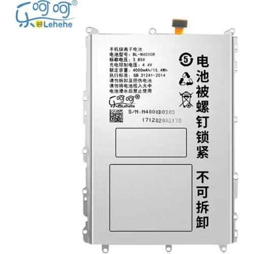LEHEHE BL-N4000B Battery for GIONEE GN5005 Steel 2 Dual SIM 4000mAh Li-polymer High Quality Replacement Batteries with Tool Gift