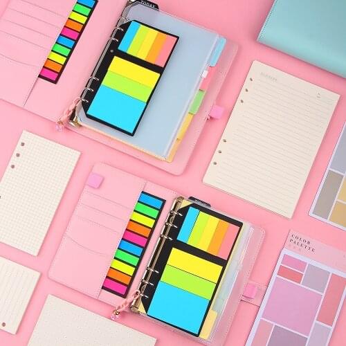 A5/A6 Macaron Color Leather Spiral Notebook Set Diary/week Planner/agenda Organizer Inner Page Ring Binder Stationery