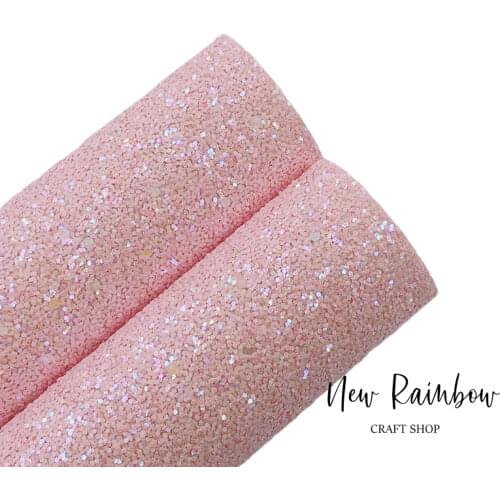 New Rainbow 22x30cm A4 sheet Yellow Chunky Glitter fabric top qulity for making bows, crafts DIY handmade and earrings