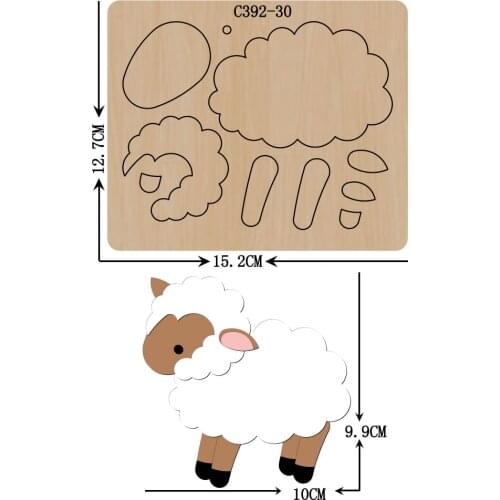 New sheep Wooden die Scrapbooking C-392-30 Cutting Dies