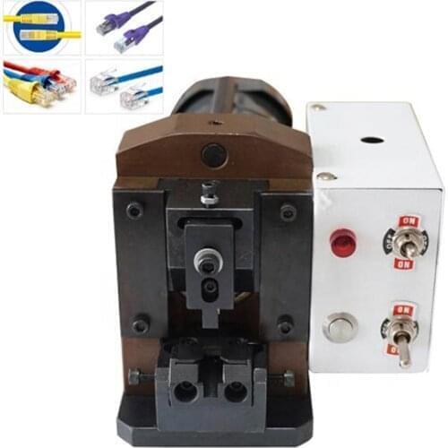 Semi-Automatic rj45 connector cable crimping machine press crystal head