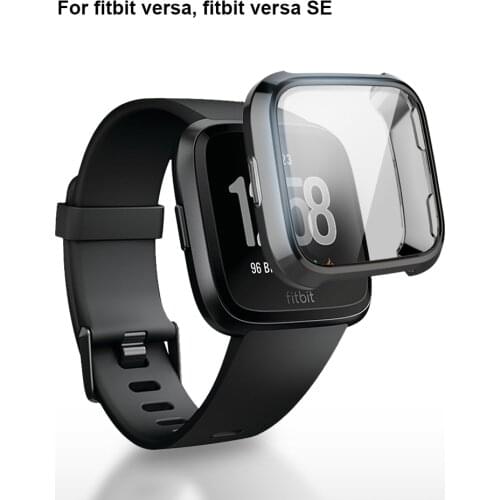Screen Protector Frame For fitbit versa/ versa SE smart watch Case accessories Protective Full Cover TPU Clear bumper Shell
