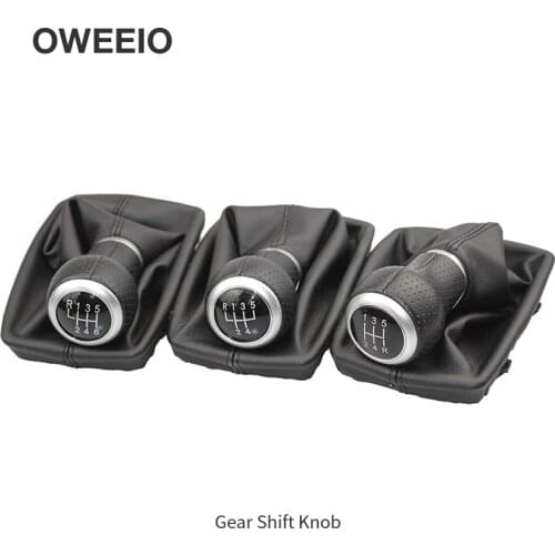 Automobile part Manual Gear Shift Knob For Audi Gear Shift Handball For Audi A4 S4 B8 Gear Handball 5/6 Shifter Knob Lever Stick