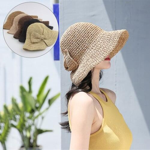 Ladies Summer Hat Fashion Foldable Sunscreen Straw Cap Beach Casual Fisherman Girls Hat Korean Hat Outdoor Cap Кепка Женская