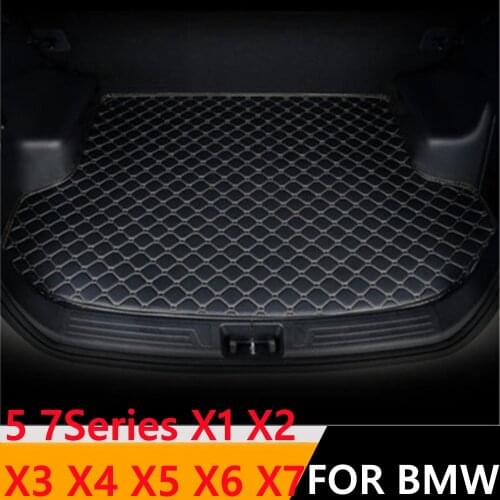 Sinjayer Waterproof Car Trunk Mat AUTO Tail Boot Cargo Pad Carpet Liner For BMW 2 3 5 7 Series GT X5 X1 X3 X4 X6 All Models