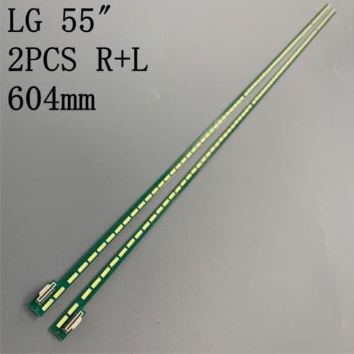 LED backlight stip(2) for LG 55LA6800 55LA7400 55LA660V 55PFL6008K 55LA6600 6922L-0069A 0080A 6916L1210B 6916L1209B 6916L1198A