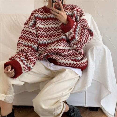 Lazy loose casual long sleeve sweater