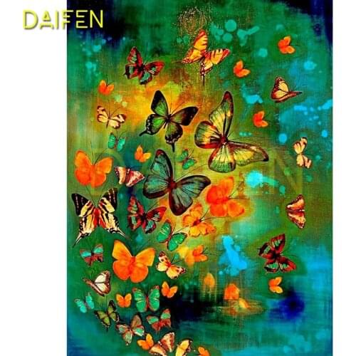 DIY3D Diamond mosaic butterfly Full Square Diamond embroidery color butterfly Full Round Diamond painting Cross stitch butterfly