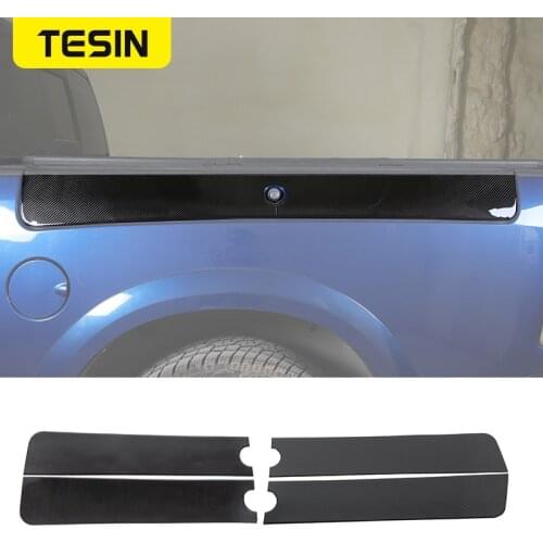 TESIN Car Rear Trunk Cargo Luggage Both sides Decoration Panel Cover Stickers For Dodge RAM 2010-2015 Car Exterior Accessories