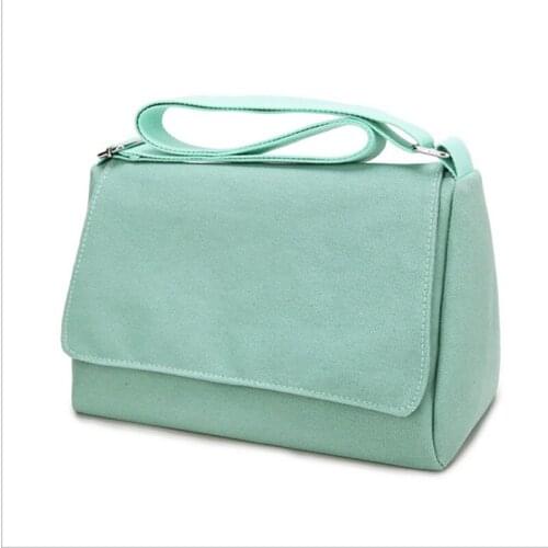 Large Capacity Canvas Messenger Bag For Women 2021 Shoulder Bags Simple Design Casual Solid Color Womens Handbag Bolso Mujer