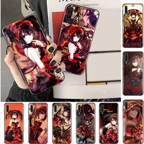 0 date a live Tokisaki Kurumi Phone Case For Samsung A40 A31 A50 A51 A71 A20E A20S S8 S9 S10 S20 Plus note 20 ultra