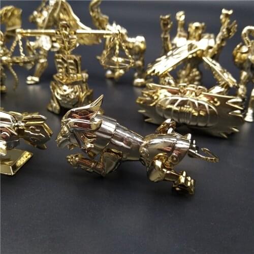 12pcs/set anime q version 12 constellation statue animal saint seiya pvc action figure 6cm Toy