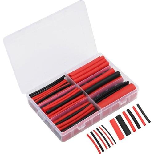 270Pcs Assortment Polyolefin Heat Shrink Tubing Tube Sleeving Wrap Kit 3:1 Shrink Ratio Dual Wall for Rc Helicopter Drone
