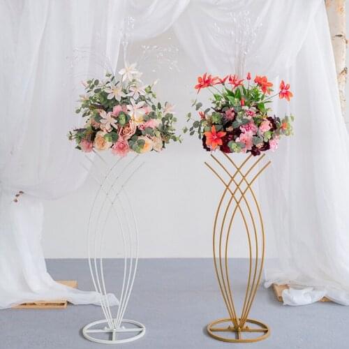 35cm Artificial table centerpiece flower ball silk peacock flower pot wedding store decor stage road lead photography props