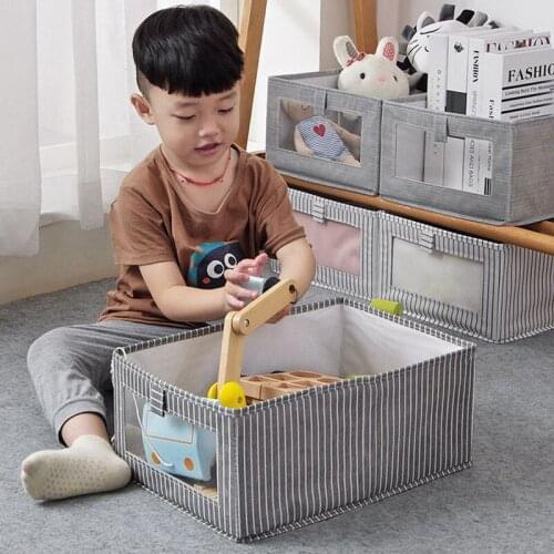 4pcs Large Capacity Clothes Storage Bag Organizer with Reinforced Handle and Clear Window Foldable Case Household can CSV