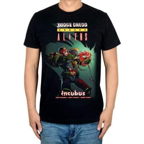 9 designs RoboCop Anime Cartoon illustration Judge Dredd Rock Brand shirt 3D Robot Aliens new fitness Metal Cotton skateboard