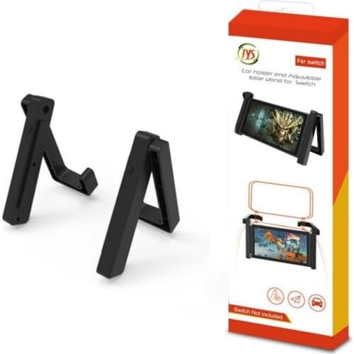Car Holder For Nintendo Switch Console In Car Mount Stand No Magnetic Two In One Car Bracket NS Adjustable Desktop Hold