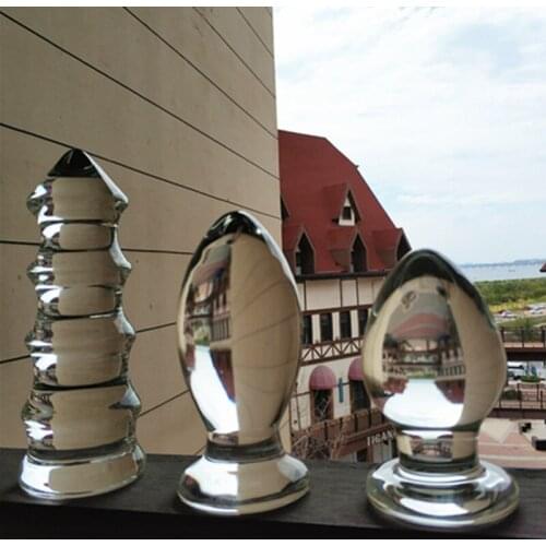 Big Anal Plug Super Transparent Crystal Glass Butt Plug Anal Dildo,Huge Anal Sex Toys For Woman Men Gay ass Anal masturbator