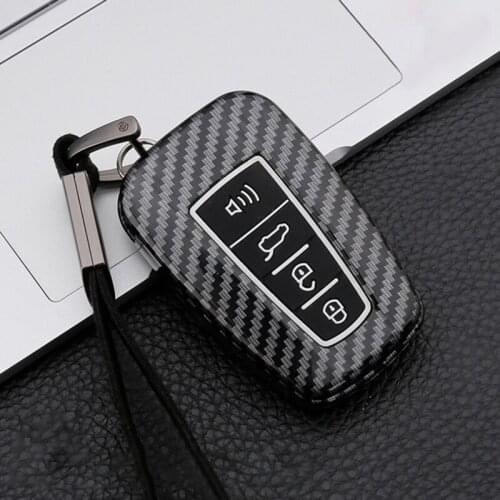 Car Key Case Cover For Toyota Avalon Land Cruiser Prado Prius Camry CHR Corolla RAV4 2018 2019 2020 2 3 4 Buttons Key Case