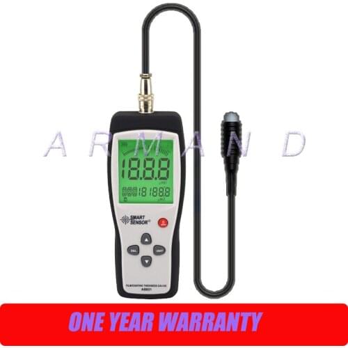 Digital Film / Coating Thickness Gauge AS931 Smart Sensor 0-1800um Portable Thickness Tester