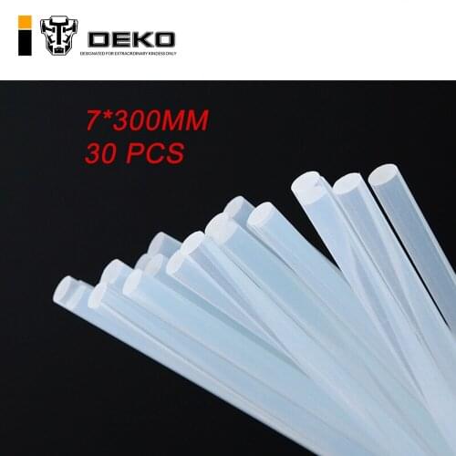 DEKO 30pcs Diameter 7mm Special tack Hot Melt Glue Stick Professional Length 300mm DIY Glue Gun Sticks Paste Tools