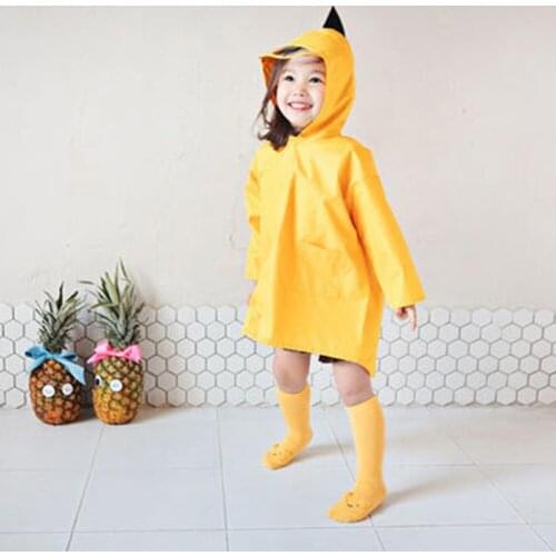 Children Raincoat Kids Boys Girls Waterproof Hooded One-Piece Cartoon Dinosaur Baby Rainwear Student Animal Style Rain Poncho