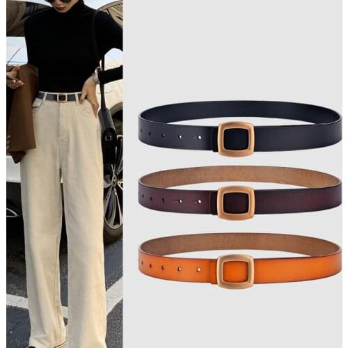 Design Letter Buckle High Quality Cowhide Mens Woman Belts Casual Fashion Smooth Buckle Belt Width 3.0cm Luxury Belt Luxury