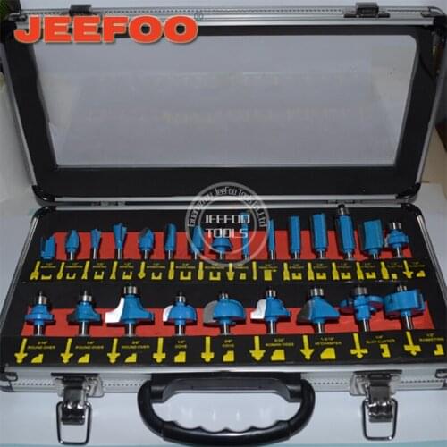 Shank Dia 6.35(1/4) &12.7(1/2) 24PCS Router Bit /Tungsten Carbide tipped Router Bit for wood cutter