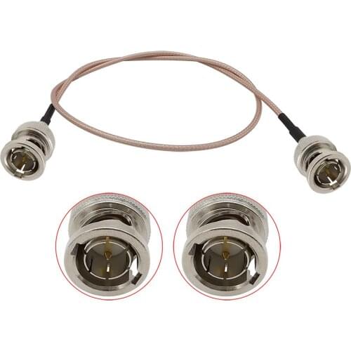 BNC Male to BNC Male Connector RG179 Pigtail Cable 75 Ohm RF Cable for Router HD SDI Vedio Camera Monitor Recorder