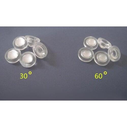 #LBHR-8.3 High quality 3030 led lens, 30 degree size: 8.3X5.1mm, 60 degree size: 8.3X4mm, Grinding Surface, PC Materials