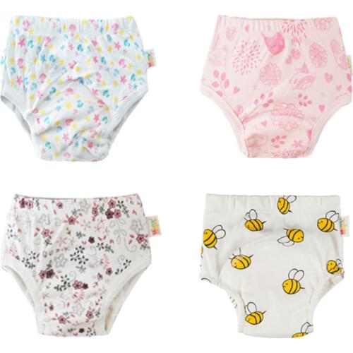 New Cute Baby Girls Boys Reusable Potty Training Panties Washable Cloth Diapers for Newborn Babies Reusable Nappy Underwear