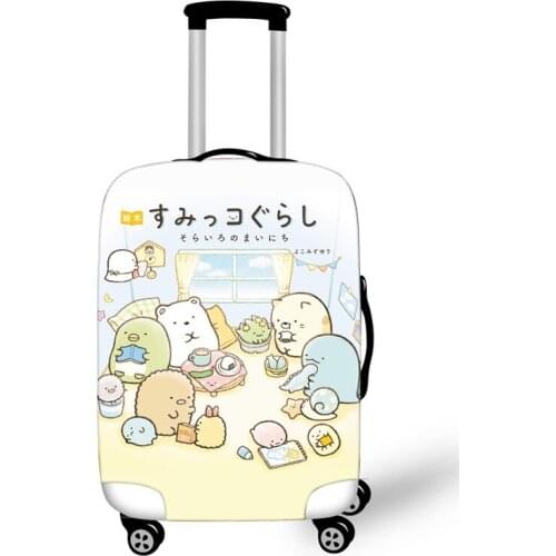 Cartoon Sumikko Gurashi Printing Travel Luggage Cover Dust Case Suitcase Protective Cover Polyester Trolley Case cover